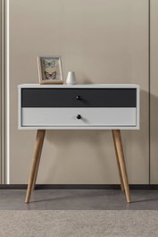 Hanah Home Vita 5202 Blanco y Antracita